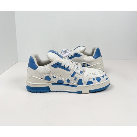 Size 6.5LV/7.5US - Louis Vuitton x Yayoi Kusama Trainer💙 RETAIL $1.4K! - Picture 6 of 10